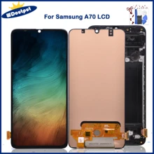 Bloc écran tactile LCD Amoled, 6.7 pouces, avec châssis, pour Samsung Galaxy A70 A705 A705F SM-A705MN=