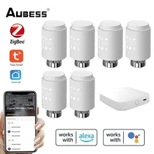 Tuya ZigBee3.0 Smart Radiator Actuator Programmable Thermostatic Radiator Valve Temperature Controller Voice Control With Alexa
Tuya ZigBee3.0 Smart Radiator Actuator Programmable Thermostatic Radiator Valve Temperature Controller Voice Control With Alexa