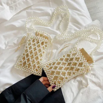 Mini Pearl Bag Handmade Vintage Beaded Fashion Banquet Party Shoulder Bag Female 2020 Phone Bags Luxury Women's Coin Purse
Mini Pearl Bag Handmade Vintage Beaded Fashion Banquet Party Shoulder Bag Female 2020 Phone Bags Luxury Women's Coin Purse