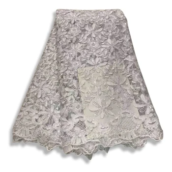 White African Lace Fabric Nigerian Lace Fabrics with Rhinestones African French Lace fabrics for Wedding Dress DIY cothing CJB02
White African Lace Fabric Nigerian Lace Fabrics with Rhinestones African French Lace fabrics for Wedding Dress DIY cothing CJB02