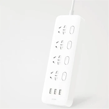 Original Mijia Power Strip 4 Sockets 4 Individual control Switches 5V/2.1A 3 USB port Extension Sockets Charger 2m cable
Original Mijia Power Strip 4 Sockets 4 Individual control Switches 5V/2.1A 3 USB port Extension Sockets Charger 2m cable