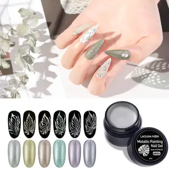 Lagunamoon Metallic Painting Gel Polish 5ML Pearl Effect UV LED Soak Off Varnish Lacquer Manicure Beauty Salon Arts
Lagunamoon Metallic Painting Gel Polish 5ML Pearl Effect UV LED Soak Off Varnish Lacquer Manicure Beauty Salon Arts