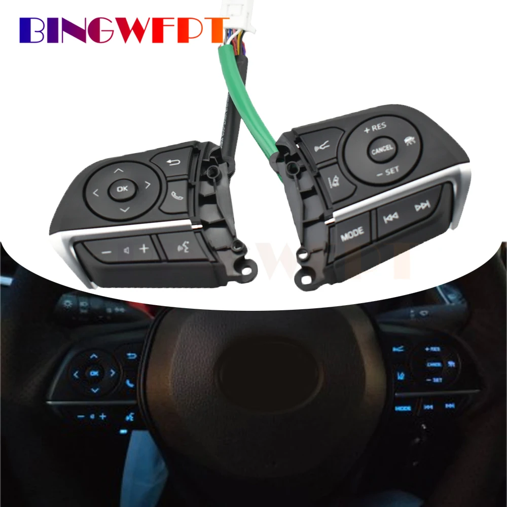 Кнопка управления круиз-контролем кнопки управления на руль автомобиля для Toyota Corolla Levin 2019 2020 2021 2022
Кнопка управления круиз-контролем кнопки управления на руль автомобиля для Toyota Corolla Levin 2019 2020 2021 2022