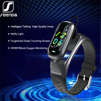 SeenDa AI Smart Watch Bluetooth Earphone Heart Rate Monitor Smart Wristband Answer and Dail Call Smartwatch Clock Waterproof
SeenDa AI Smart Watch Bluetooth Earphone Heart Rate Monitor Smart Wristband Answer and Dail Call Smartwatch Clock Waterproof