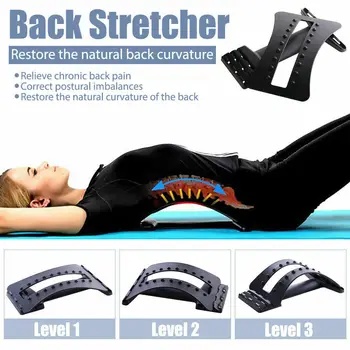 Back Stretcher Massager Neck Waist Pain Relief Magic Support Massage Home Muscle Stimulator Relaxation Fitness Equipment
Back Stretcher Massager Neck Waist Pain Relief Magic Support Massage Home Muscle Stimulator Relaxation Fitness Equipment