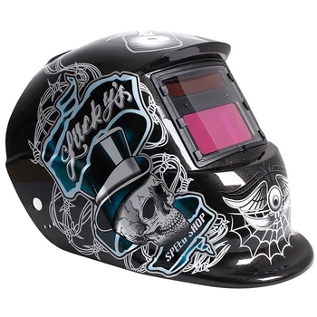 Promotion! Welding Mask Helmet Solar Automatic Welding (Use Solar Energy for Refill) Black Skull and Spider web Protective Acces
Promotion! Welding Mask Helmet Solar Automatic Welding (Use Solar Energy for Refill) Black Skull and Spider web Protective Acces