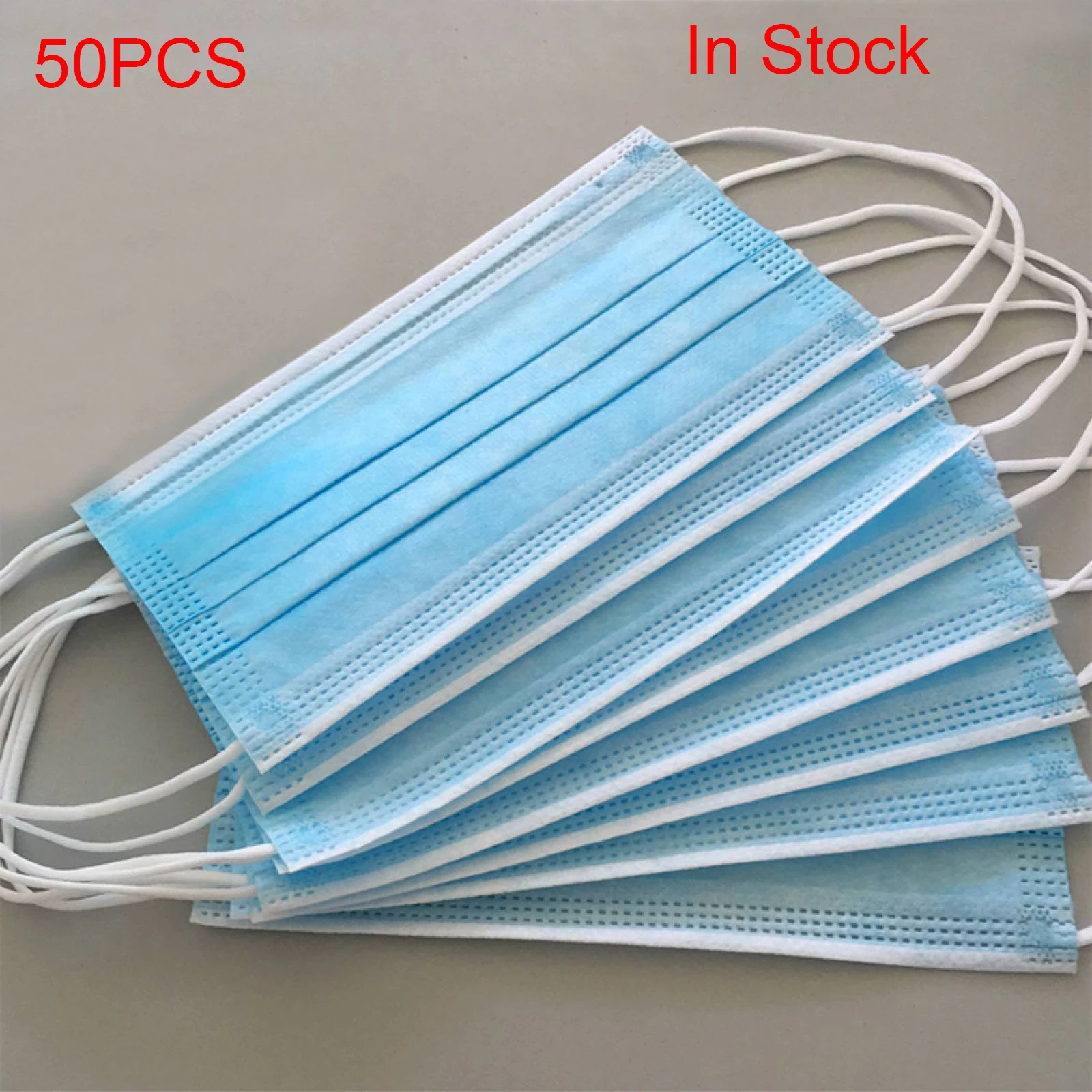 50Pcs/bag 3-layer Disposable Masks 3-ply Protective Face Mouth Masks Anti-Dust Meltblown (filter) Masks Earloops Masks
50Pcs/bag 3-layer Disposable Masks 3-ply Protective Face Mouth Masks Anti-Dust Meltblown (filter) Masks Earloops Masks