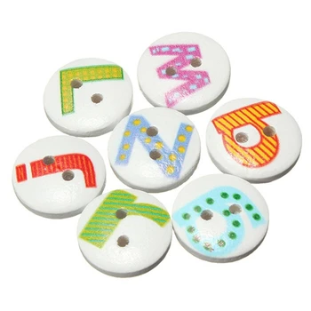 New 100Pcs Mixed Painted Letter Alphabet Wooden Sewing Button Scrapbooking
New 100Pcs Mixed Painted Letter Alphabet Wooden Sewing Button Scrapbooking