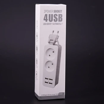 USB Power Board 1/2 EU Plug Socket Wiring Board Travel Portable Round Plug with 4USB Interface Charger (EU PLUG)
USB Power Board 1/2 EU Plug Socket Wiring Board Travel Portable Round Plug with 4USB Interface Charger (EU PLUG)