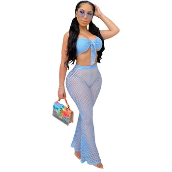 Sexy 2 Piece Set Women Solid Color Two Piece Set Boob Tube Top and Trousers Hollow Out 2 Piece Set Women Outfits Streetwear
Sexy 2 Piece Set Women Solid Color Two Piece Set Boob Tube Top and Trousers Hollow Out 2 Piece Set Women Outfits Streetwear