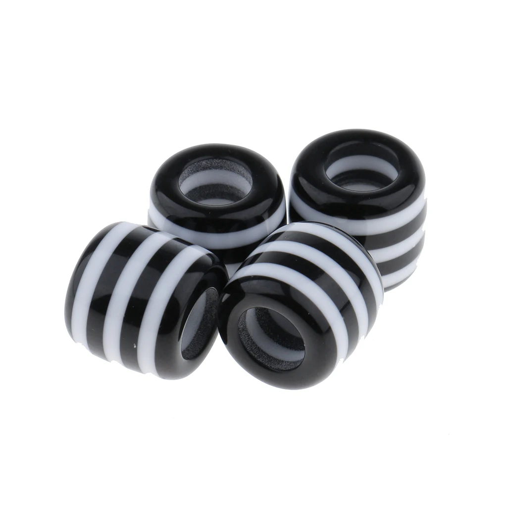 10Pcs/Pack Dread Lock Braiding Striped Beads Hair Accesories Tube 10Pcs/Pack Dread Lock Braiding Striped Beads Hair Accesories Tube