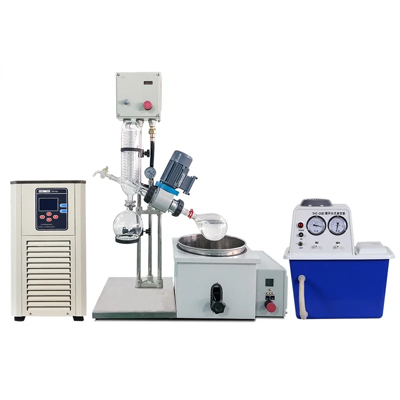 

Explosion Proof 2l Small Rotary Evaporation Equipment re-2 Rotary Evaporator With Chiller And Vacuum Pump