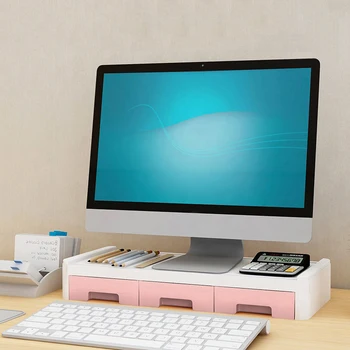 Monitor Riser Stand Desk Shelf With Drawer Keyboard Storage Stylish Multifunctional Desktop Organizer Computer Tabletop KQS8
Monitor Riser Stand Desk Shelf With Drawer Keyboard Storage Stylish Multifunctional Desktop Organizer Computer Tabletop KQS8