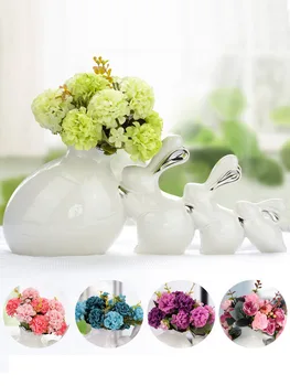 MODERN CERAMIC BUNNY VASE DECORATION LIVINGROOM BEDROOM FLOWER ARRANGEMENT DRIED FAKE FOWERPOT HOTEL DESKTOP CRAFTS ACCESSORIES
MODERN CERAMIC BUNNY VASE DECORATION LIVINGROOM BEDROOM FLOWER ARRANGEMENT DRIED FAKE FOWERPOT HOTEL DESKTOP CRAFTS ACCESSORIES