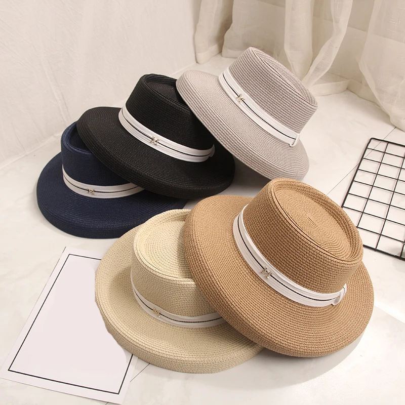 2021 New Wide Brim Hepburn Sun Hats Women Summer Ribbon Letter Straw Hat Fashion Foldable Boater Hat Holiday Beach Cap Chapeau
2021 New Wide Brim Hepburn Sun Hats Women Summer Ribbon Letter Straw Hat Fashion Foldable Boater Hat Holiday Beach Cap Chapeau
