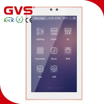 Guangzhou Factory KNX/EIB GVS K-Bus KNX Touch Screen 5 Inch KNX Smart Home Automation System Slim 5'' KNX Touch Panel Golden
Guangzhou Factory KNX/EIB GVS K-Bus KNX Touch Screen 5 Inch KNX Smart Home Automation System Slim 5'' KNX Touch Panel Golden