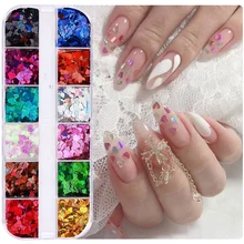 12 Grids/Box Sweet Love Heart Nails Sequins Mixed Color Sparkly Iridescent Nail Glitter Flakes 3D Manicure Design Nail Art Decor
12 Grids/Box Sweet Love Heart Nails Sequins Mixed Color Sparkly Iridescent Nail Glitter Flakes 3D Manicure Design Nail Art Decor