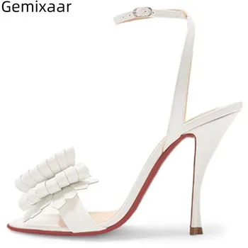 2019 Summer Chic Bow-Knot Sandals Women Super High Thin Heel Sweet Sandalias Peep Toe Slim Hallow Narrow Buckle Women Sandals 43
2019 Summer Chic Bow-Knot Sandals Women Super High Thin Heel Sweet Sandalias Peep Toe Slim Hallow Narrow Buckle Women Sandals 43