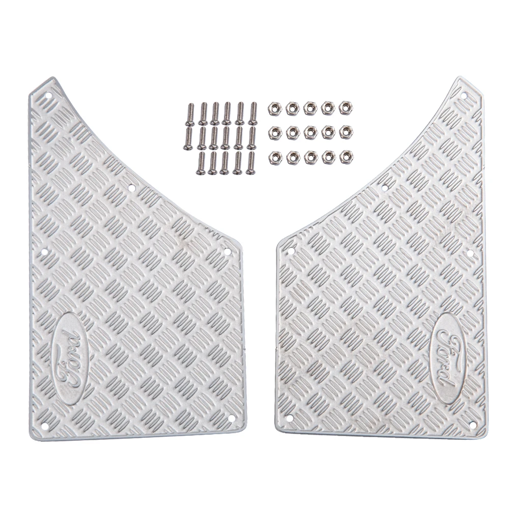 YEAHRUN 2pcs Metal Tail Protective Board Armor Guard For 1/10 RC TRAXXAS TRX4 Ford Bronco
