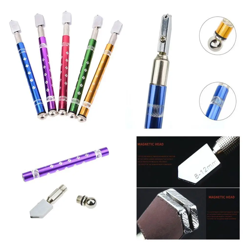 Portable Glass Cutter Oil Feed Glass Knife Diamond Antislip Handle Roller Multifunctional For Ceramic Professional Cutting Tools
Portable Glass Cutter Oil Feed Glass Knife Diamond Antislip Handle Roller Multifunctional For Ceramic Professional Cutting Tools