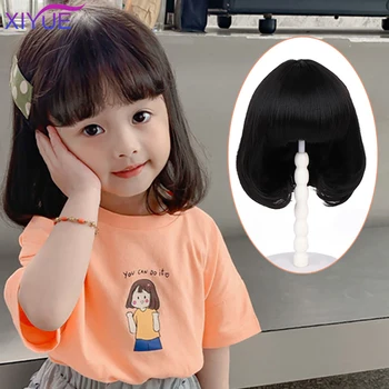 XIYUE Long curly hair children's wig headdress hair Cover Baby Princess Baby Cute long straight hair Bob head 
XIYUE Long curly hair children's wig headdress hair Cover Baby Princess Baby Cute long straight hair Bob head