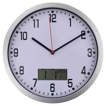 Indoor Thermometer Digital LCD Hygrometer Temperature Humidity Quartz Wall Clock For Home Living Room Temperature Humidity Meter
Indoor Thermometer Digital LCD Hygrometer Temperature Humidity Quartz Wall Clock For Home Living Room Temperature Humidity Meter