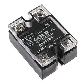 SAP4090D 3-32VDC to 40-480VAC 90A Single Phase Solid State Relay Module DC to AC
SAP4090D 3-32VDC to 40-480VAC 90A Single Phase Solid State Relay Module DC to AC