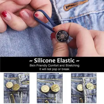 6PCS/Set Vintage Metal Buttons Retractable Button Jeans Extender High Elastic Detachable Waist Buckle Sewing Accessories 30E
6PCS/Set Vintage Metal Buttons Retractable Button Jeans Extender High Elastic Detachable Waist Buckle Sewing Accessories 30E