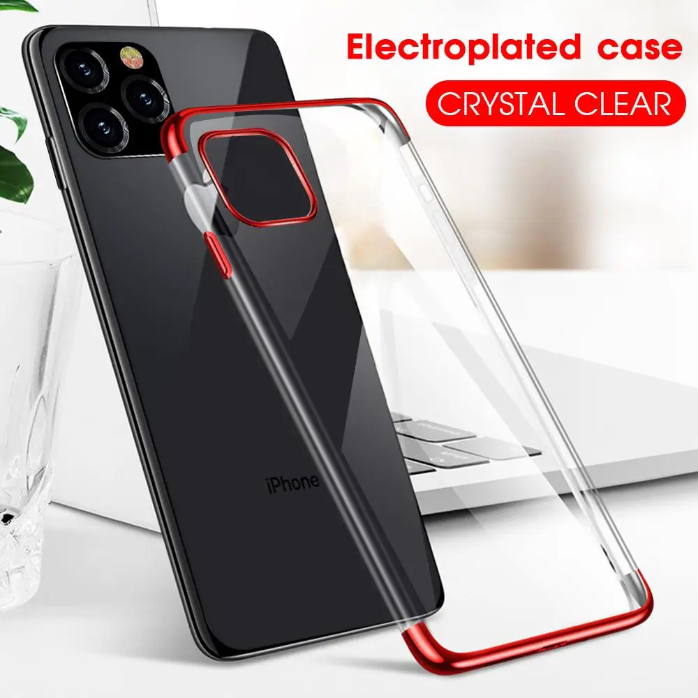 Transparent Soft Plating Phone Case For iPhone 11 Pro MAX 2019 TPU Protection Back Cover For iPhone X XS XR XS Max 8 7 6 6S Plus
Transparent Soft Plating Phone Case For iPhone 11 Pro MAX 2019 TPU Protection Back Cover For iPhone X XS XR XS Max 8 7 6 6S Plus