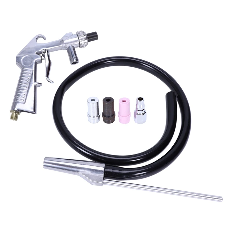 Air Sandblaster Sandblasting Blast Gun+Nozzles+Connector+Tube Derusting Tool Kit | Инструменты