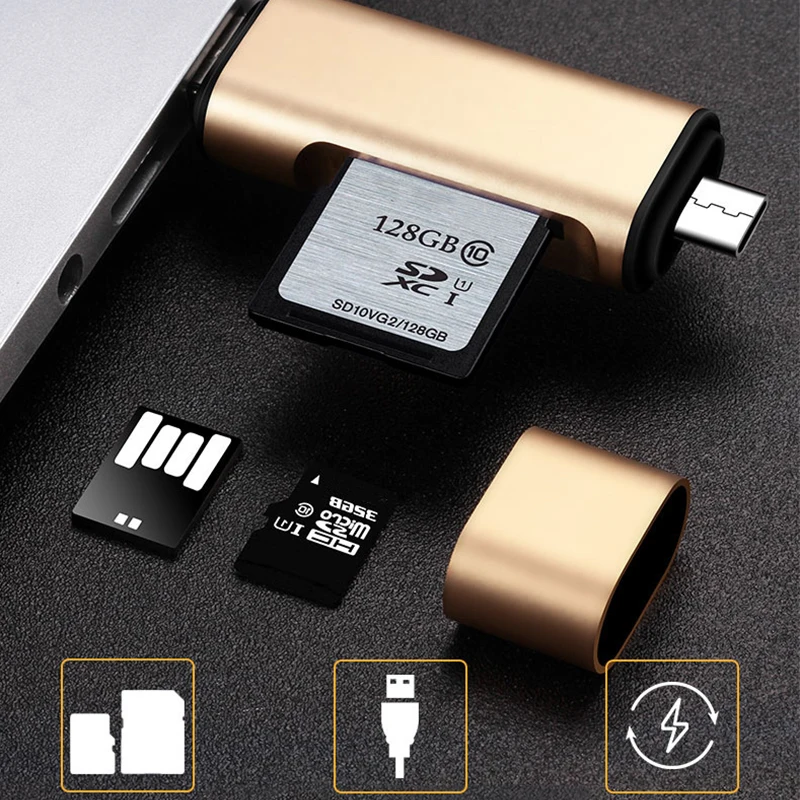 5-in-1 Type C OTG Card Reader With USB Female Interface For PC USB 3.0 Read TF Memory Card Reader Adapter Computer Supplies
5-in-1 Type C OTG Card Reader With USB Female Interface For PC USB 3.0 Read TF Memory Card Reader Adapter Computer Supplies