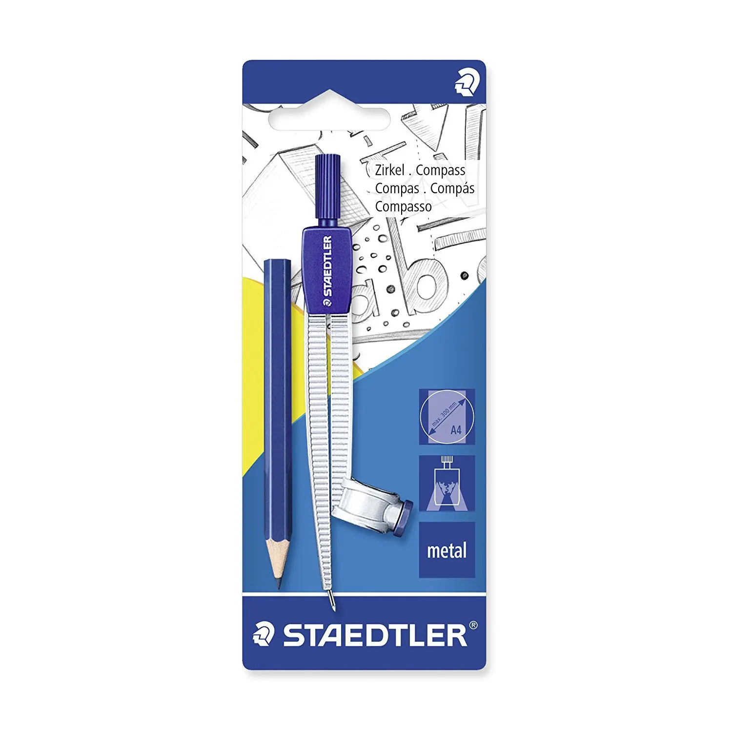 STAEDTLER Staedtler 550 55BK for Student Mapping Compasses Attached Ruler (Hanging Card)
STAEDTLER Staedtler 550 55BK for Student Mapping Compasses Attached Ruler (Hanging Card)