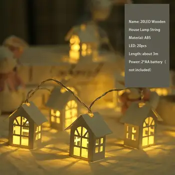 New Arrivals 20LED Wooden House String Light ABS Material Battery Operated Lamp for Christmas Wedding Party Holiday Decoration
New Arrivals 20LED Wooden House String Light ABS Material Battery Operated Lamp for Christmas Wedding Party Holiday Decoration