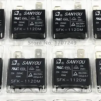 100% Original New SANYOU Relay SFK-112DM 12VDC 20A 250VAC 4Pins Power Relay can replace JQX-102F HF102F-12VDC G4A-1A-E-12VDC 
100% Original New SANYOU Relay SFK-112DM 12VDC 20A 250VAC 4Pins Power Relay can replace JQX-102F HF102F-12VDC G4A-1A-E-12VDC