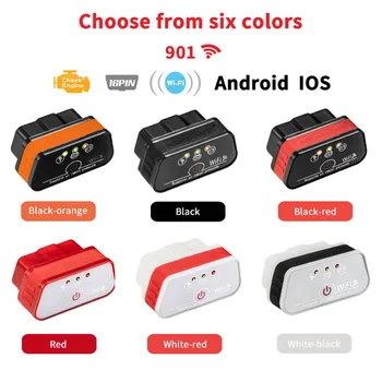 KONNWEI KW901 Wifi ELM327 Scanner Engine Fault Code Reader Obd2 Diagnostic Mini ELM 327 fit IOS Android Windows PC 
KONNWEI KW901 Wifi ELM327 Scanner Engine Fault Code Reader Obd2 Diagnostic Mini ELM 327 fit IOS Android Windows PC