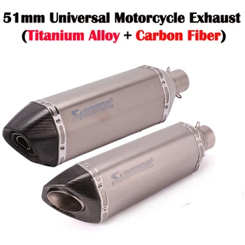 470MM Universal Titanium alloy Carbon Motorcycle AK Exhaust With DB Killer For S1000XR Cb1000r CB600 MT07 Fz6n ATV Dirt Pit Bike
470MM Universal Titanium alloy Carbon Motorcycle AK Exhaust With DB Killer For S1000XR Cb1000r CB600 MT07 Fz6n ATV Dirt Pit Bike