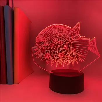 Pufferfish Animal Fish Smart Phone Control 3D Lamp Usb Color Changing Fans Acrylic Atmosphere Sensor Children's Night Light
Pufferfish Animal Fish Smart Phone Control 3D Lamp Usb Color Changing Fans Acrylic Atmosphere Sensor Children's Night Light