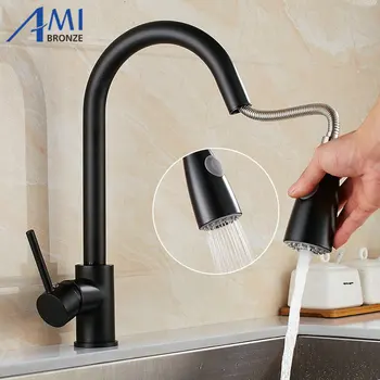 Pull Out Faucets Kitchen Faucet Nickel Brushed Bathroom Basin Hot Cold Mixer Tap Sink Faucet 2 Function Spring&Stream KL8056
Pull Out Faucets Kitchen Faucet Nickel Brushed Bathroom Basin Hot Cold Mixer Tap Sink Faucet 2 Function Spring&Stream KL8056