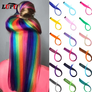 LUPU Long Straight Rainbow Colored Hairpieces Clips In Hair Extensions Synthetic Heat Resistant Single Clip In One Pieces
LUPU Long Straight Rainbow Colored Hairpieces Clips In Hair Extensions Synthetic Heat Resistant Single Clip In One Pieces