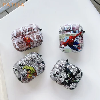 Cool Cartoon Marvel Batman iron Man headset Case For AirPods 1 2 Cute Spiderman Bluetooth Earphone Box Cover For AirPods pro
Cool Cartoon Marvel Batman iron Man headset Case For AirPods 1 2 Cute Spiderman Bluetooth Earphone Box Cover For AirPods pro
