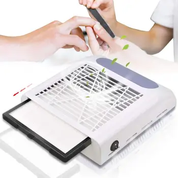 Electric Nail Dust Collector Vacuum Fans 80W More Suction Protect Respiratory Trac Using Nail File&Drill to Collecting Dust Tool 
Electric Nail Dust Collector Vacuum Fans 80W More Suction Protect Respiratory Trac Using Nail File&Drill to Collecting Dust Tool