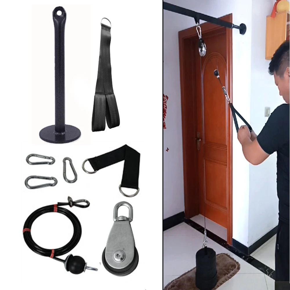 Fitness Pulley Cable System DIY Loading Pin Lifting Triceps Rope Machine Workout Adjustable Length Home Gym Sport Accessories
Fitness Pulley Cable System DIY Loading Pin Lifting Triceps Rope Machine Workout Adjustable Length Home Gym Sport Accessories