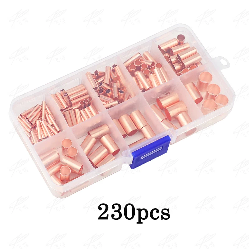 230PCS Copper connecting pipe wire joint small copper tube intermediate joint direct connection pressure pipe cold pressed
230PCS Copper connecting pipe wire joint small copper tube intermediate joint direct connection pressure pipe cold pressed