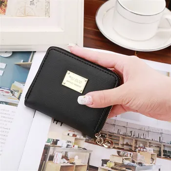 Fashion women wallet Metal sheets Decorate PU Leather Wallet Zipper Wallet Women Short Coin Purse 2019 High Quality
Fashion women wallet Metal sheets Decorate PU Leather Wallet Zipper Wallet Women Short Coin Purse 2019 High Quality