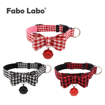 Dog Nylon Collar leash Set Adjustable Plaid Bowknot Cats Necktie For Small Dogs Personalized Bell Dogs Cat Bow Tie Pets Products 
Dog Nylon Collar leash Set Adjustable Plaid Bowknot Cats Necktie For Small Dogs Personalized Bell Dogs Cat Bow Tie Pets Products