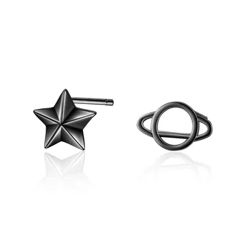 Promotion 100% 925 Sterling Silver Asymmetric Black Universe Star Ladies Stud Earrings Jewelry Women Gift Drop Shipping
Promotion 100% 925 Sterling Silver Asymmetric Black Universe Star Ladies Stud Earrings Jewelry Women Gift Drop Shipping
