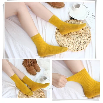 5pair/Lot Autumn Spring Retro Solid Color Vertical Stripe Female Cotton Tube Socks Women Harajuku носки женские skarpetki
5pair/Lot Autumn Spring Retro Solid Color Vertical Stripe Female Cotton Tube Socks Women Harajuku носки женские skarpetki