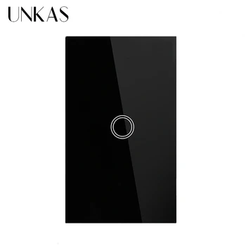 UNKAS US Standard Smart Switch 1 Gang 1 Way Touch Sensor Switch power Luxury Crystal Glass Single Fire Line Wall Light Switch
UNKAS US Standard Smart Switch 1 Gang 1 Way Touch Sensor Switch power Luxury Crystal Glass Single Fire Line Wall Light Switch