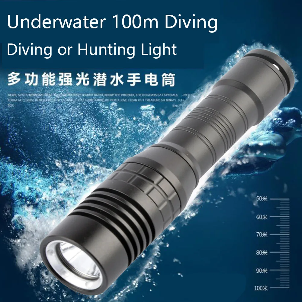 Portable T6 L2 LED Diving Flashlight 18650 submarine light Underwater 100m Diver torch Waterproof Warning Strobe Light
Portable T6 L2 LED Diving Flashlight 18650 submarine light Underwater 100m Diver torch Waterproof Warning Strobe Light