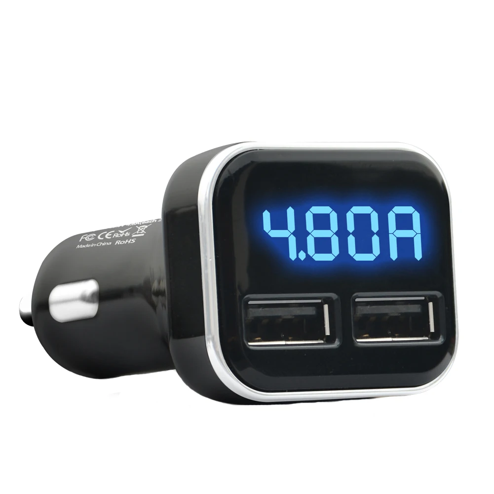4.8A Multifunctional Adapter Voltage Monitoring Fast Convenient Auto Universal Mini LED Display Accessories Car Charger Dual USB
4.8A Multifunctional Adapter Voltage Monitoring Fast Convenient Auto Universal Mini LED Display Accessories Car Charger Dual USB